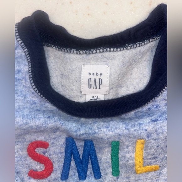 Baby Gap blue one piece outfit - Picture 3 of 5